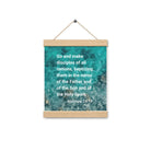 Matt 28:19 - Bible Verse, Make Disciples Enhanced Matte Paper Poster With Hanger