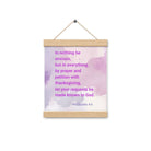 Phil 4:6 - Bible Verse, Prayer and Petition Enhanced Matte Paper Poster With Hanger