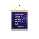 Romans 3:23 - Bible Verse, all have sinned Enhanced Matte Paper Poster With Hanger