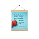 Gal 5:22 - Bible Verse, fruit of the Spirit Enhanced Matte Paper Poster With Hanger