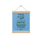 1 John 4:14 - Bible Verse, sent the Son Enhanced Matte Paper Poster With Hanger