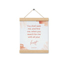 Jeremiah 29:13 - Bible Verse, find me Enhanced Matte Paper Poster With Hanger