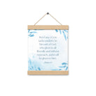 James 1:5 Bible Verse, lacks wisdom Enhanced Matte Paper Poster With Hanger