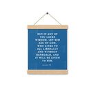 James 1:5 Bible Verse, gives to all Enhanced Matte Paper Poster With Hanger