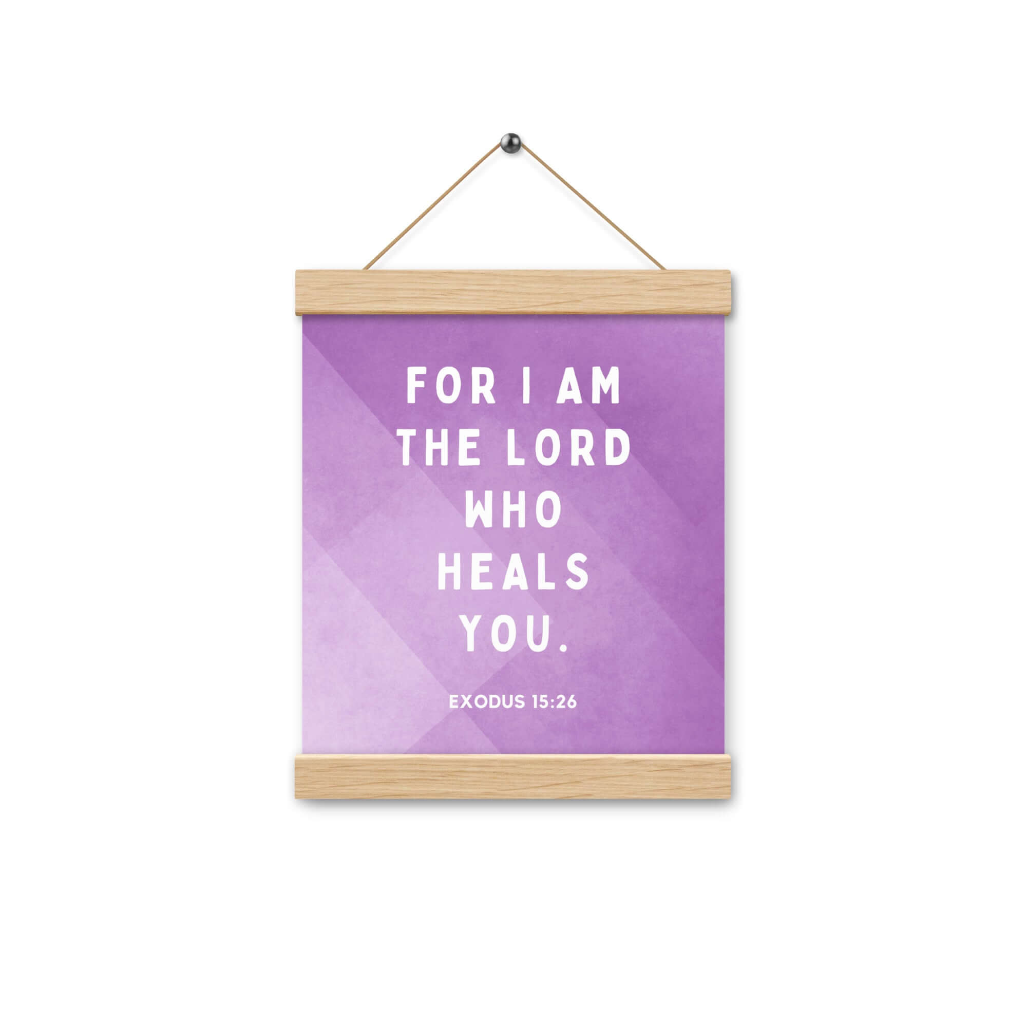 Exodus 15:26 Bible Verse, in his eyes Enhanced Matte Paper Poster With Hanger