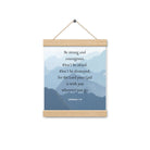 Joshua 1:9 Bible Verse, Courageous Enhanced Matte Paper Poster With Hanger