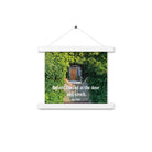 Rev 3:20 Bible Verse, Garden Doorway Hanger Poster