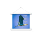 Matt 6:26, Graceful Heron, He'll Care for You Hanger Poster