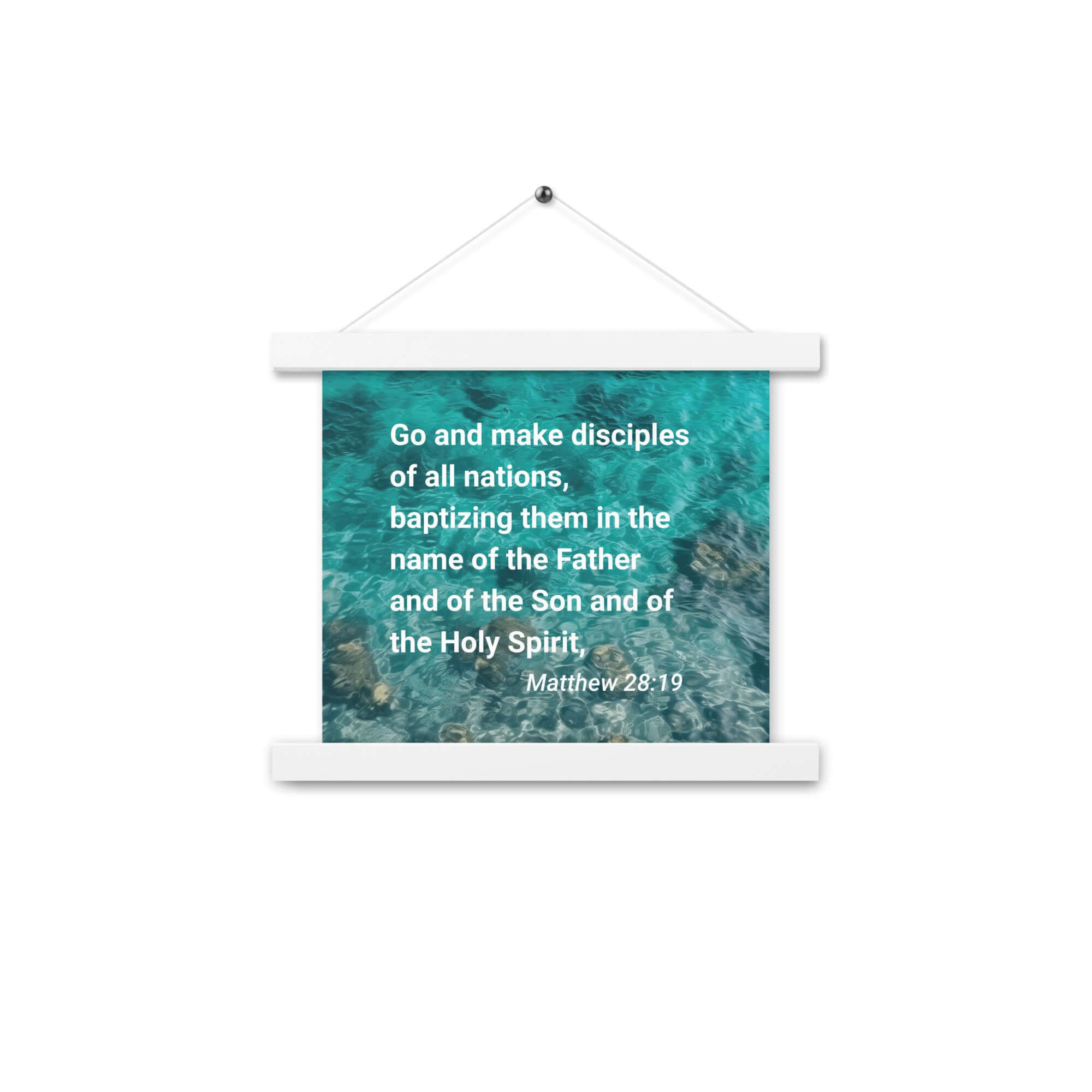 Matt 28:19 - Bible Verse, Make Disciples Enhanced Matte Paper Poster With Hanger