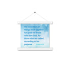 Rom 8:28 - Bible Verse, together for good Enhanced Matte Paper Poster With Hanger