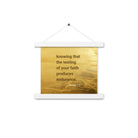 James 1:3 - Bible Verse, testing of your faith Enhanced Matte Paper Poster With Hanger