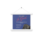 Nahum 1:7 - Bible Verse, The LORD is good Enhanced Matte Paper Poster With Hanger