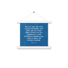 James 1:5 Bible Verse, gives to all Enhanced Matte Paper Poster With Hanger