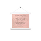 Revelation 21:4 Bible Verse, their eyes Enhanced Matte Paper Poster With Hanger