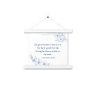 1 Chronicles 16:34 Bible Verse, to the Lord Enhanced Matte Paper Poster With Hanger