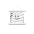 Exodus 15:26 Bible Verse, diligently listen Enhanced Matte Paper Poster With Hanger