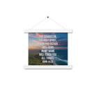 John 14:26 Bible Verse will teach Enhanced Matte Paper Poster With Hanger White 10″×10″