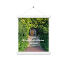 Rev 3:20 Bible Verse, Garden Doorway Hanger Poster