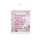 Romans 5:8 - Bible Verse, Christ Died for Us Hanger Poster