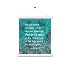 Matt 28:19 - Bible Verse, Make Disciples Enhanced Matte Paper Poster With Hanger