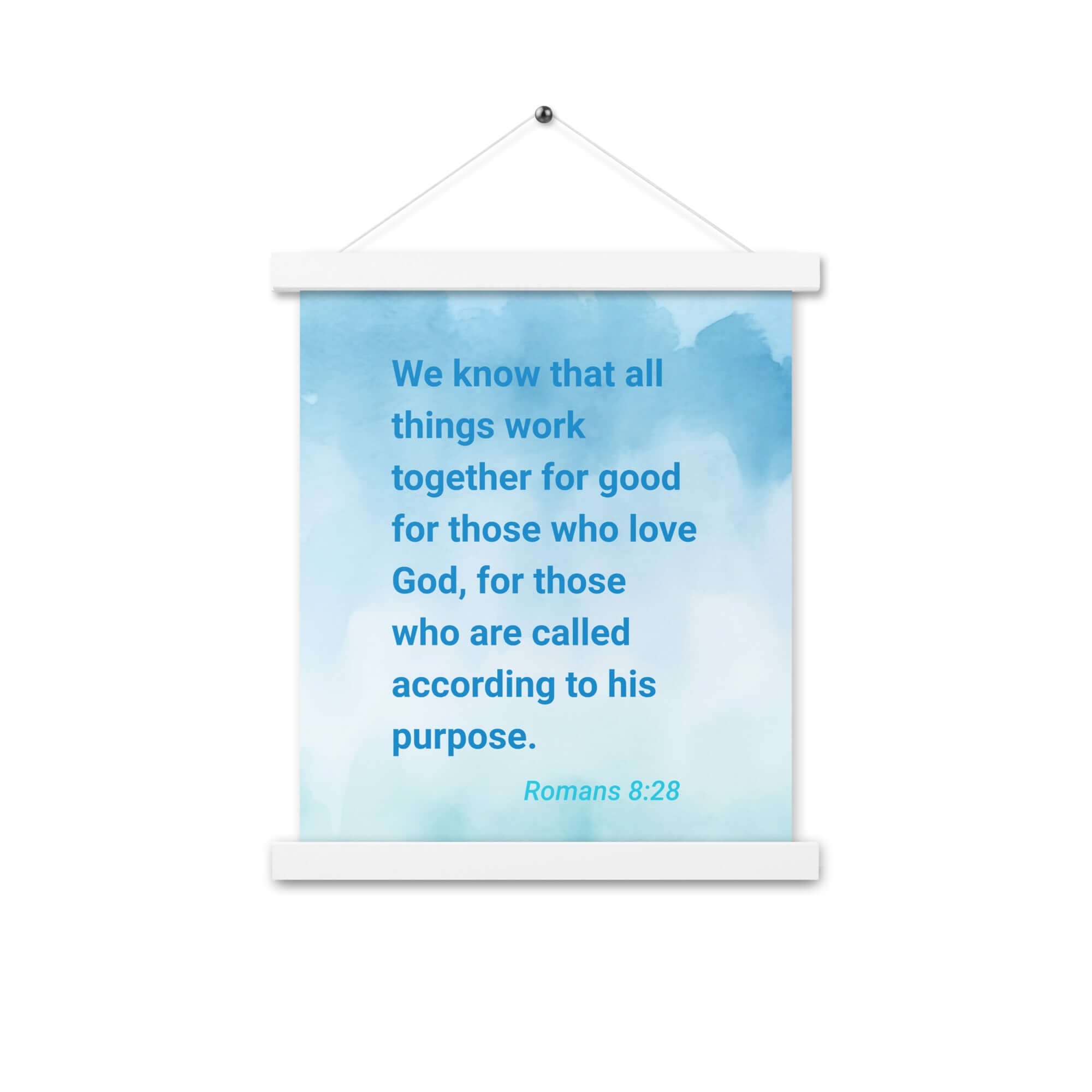 Rom 8:28 - Bible Verse, together for good Enhanced Matte Paper Poster With Hanger