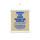 Eph 3:20 - Bible Verse, power in us Enhanced Matte Paper Poster With Hanger