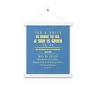 Isaiah 9:6 - Bible Verse, Mighty God Enhanced Matte Paper Poster With Hanger