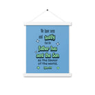 1 John 4:14 - Bible Verse, sent the Son Enhanced Matte Paper Poster With Hanger