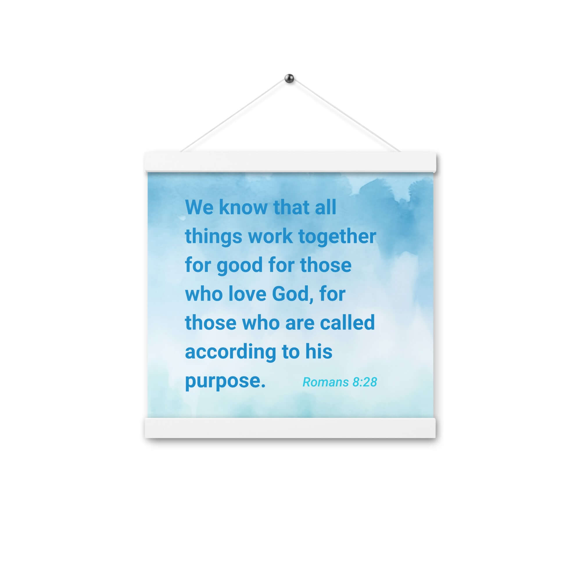 Rom 8:28 - Bible Verse, together for good Enhanced Matte Paper Poster With Hanger