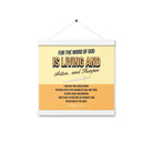 Heb 4:12 - Bible Verse, living and active Enhanced Matte Paper Poster With Hanger