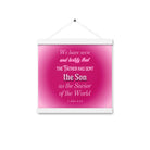 1 John 4:14 - Bible Verse, that the Father Enhanced Matte Paper Poster With Hanger