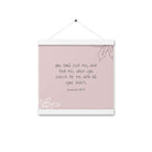 Jeremiah 29:13 - Bible Verse, you search Enhanced Matte Paper Poster With Hanger