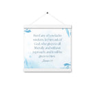 James 1:5 Bible Verse, lacks wisdom Enhanced Matte Paper Poster With Hanger