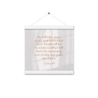 Revelation 21:4 Bible Verse, He will wipe Enhanced Matte Paper Poster With Hanger