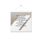 Joshua 1:9 Bible Verse, for the Lord Enhanced Matte Paper Poster With Hanger