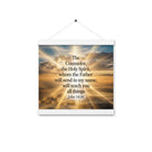 John 14:26 Bible Verse will send Enhanced Matte Paper Poster With Hanger White 12″×12″