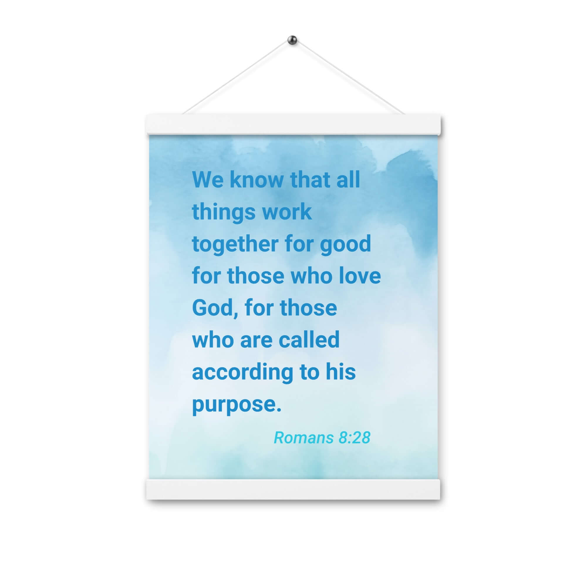 Rom 8:28 - Bible Verse, together for good Enhanced Matte Paper Poster With Hanger