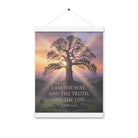 John 14:6 Bible Verse Jesus said Enhanced Matte Paper Poster With Hanger White 12″×16″