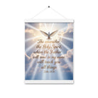 John 14:26 Bible Verse Father Enhanced Matte Paper Poster With Hanger White 12″×16″