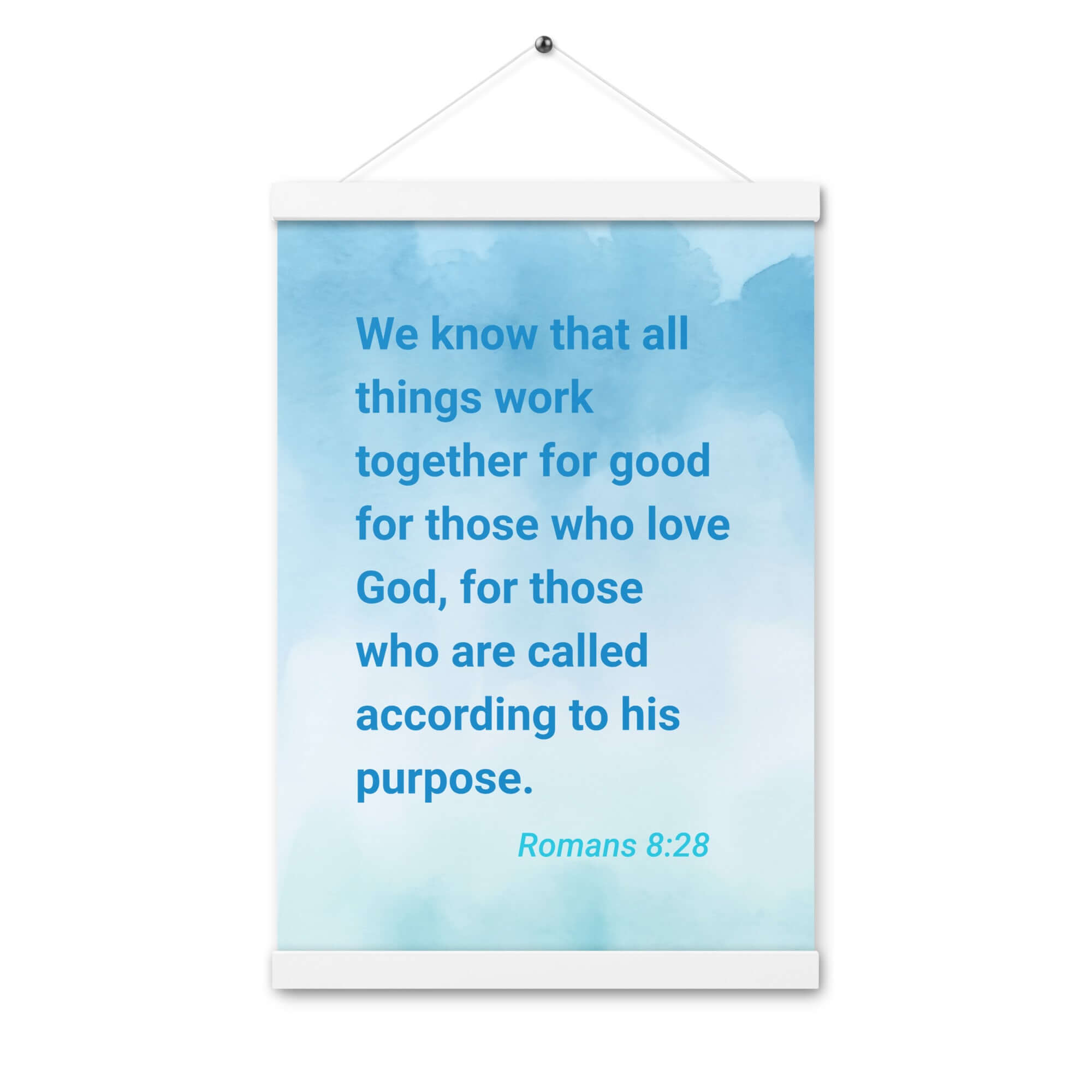 Rom 8:28 - Bible Verse, together for good Enhanced Matte Paper Poster With Hanger