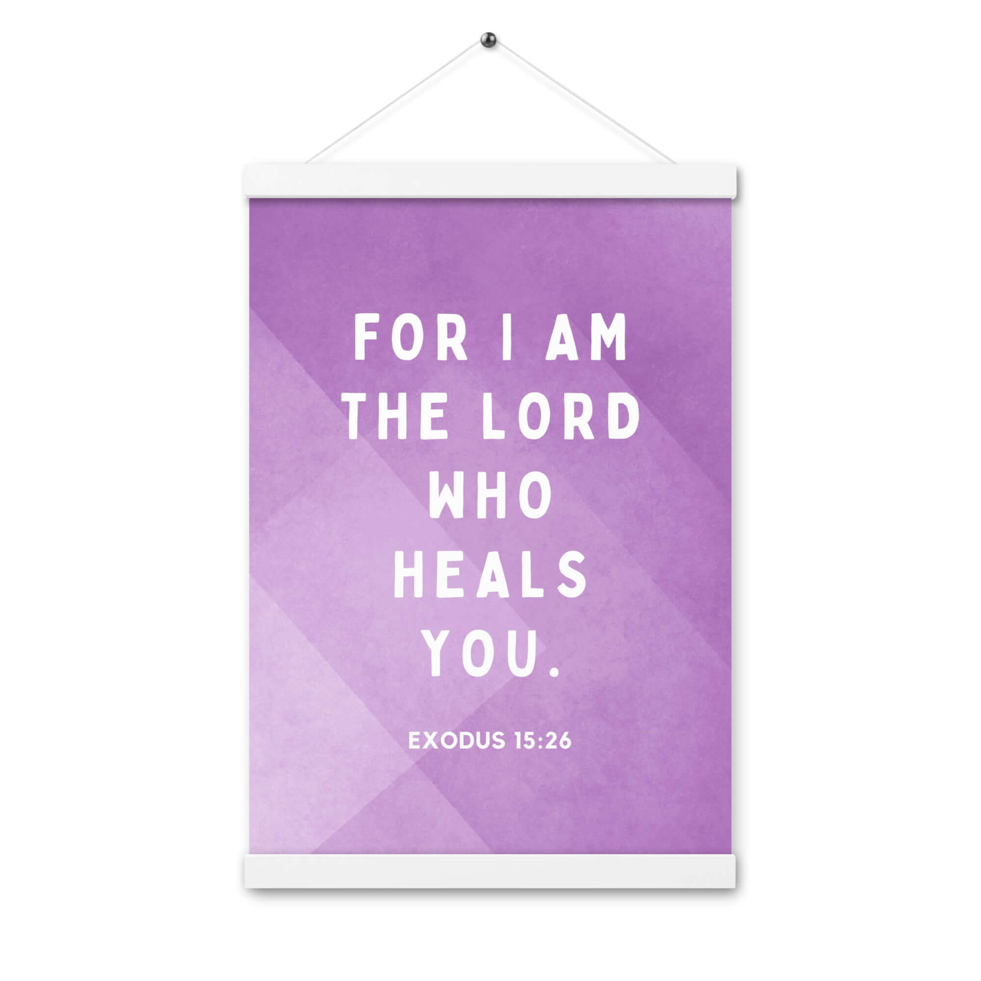 Exodus 15:26 Bible Verse, in his eyes Enhanced Matte Paper Poster With Hanger