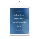 Joshua 24:15 Bible Verse, choose today Enhanced Matte Paper Poster With Hanger