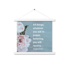 Matt 21:22 - Bible Verse, ask in prayer Enhanced Matte Paper Poster With Hanger