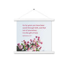 Eph 2:8 - Bible Verse, saved through faith Enhanced Matte Paper Poster With Hanger