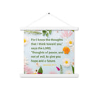 Jer 29:11 - Bible Verse, to give you hope Enhanced Matte Paper Poster With Hanger