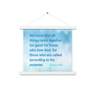 Rom 8:28 - Bible Verse, together for good Enhanced Matte Paper Poster With Hanger