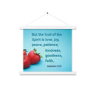 Gal 5:22 - Bible Verse, fruit of the Spirit Enhanced Matte Paper Poster With Hanger