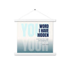 Psalm 119:11 - Bible Verse, hidden your word Enhanced Matte Paper Poster With Hanger