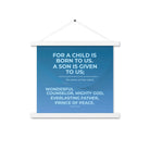 Isaiah 9:6 - Bible Verse, Everlasting Father Enhanced Matte Paper Poster With Hanger