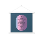 Col 3:23 - Bible Verse, work heartily Enhanced Matte Paper Poster With Hanger